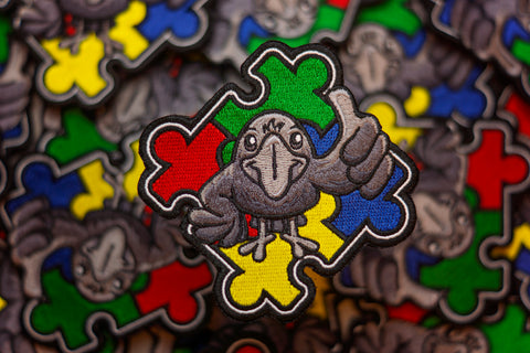 Autism Awareness Raylan the Raven Patch