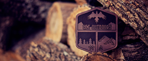 Limited Edition Leather Get Outdoors Patch